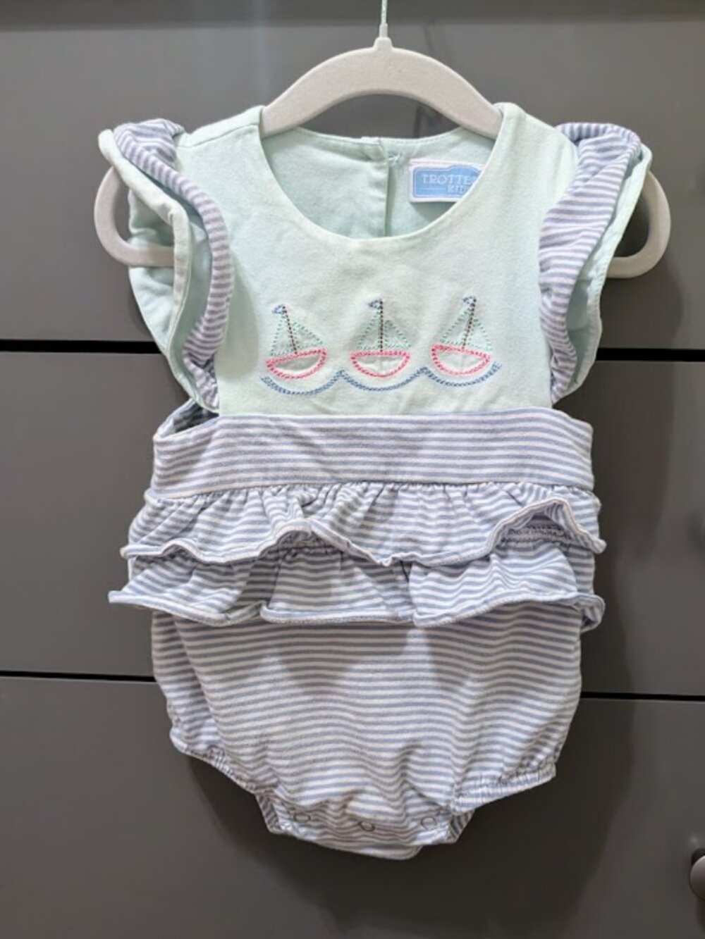 Trotter Street Kids 6 Month Ruffle Bubble